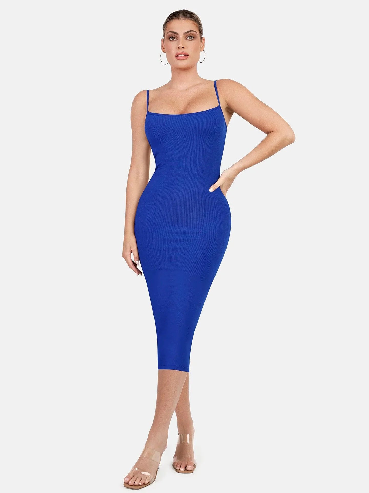 FitGlam® Mid-Dress with built-in shapewear